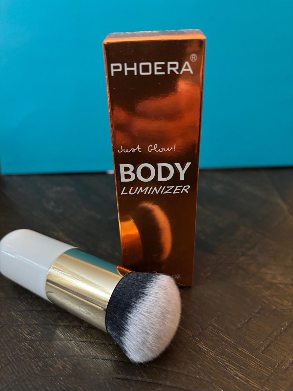 Body Luminizer - Rose Gold Shimmer Oil & Brush